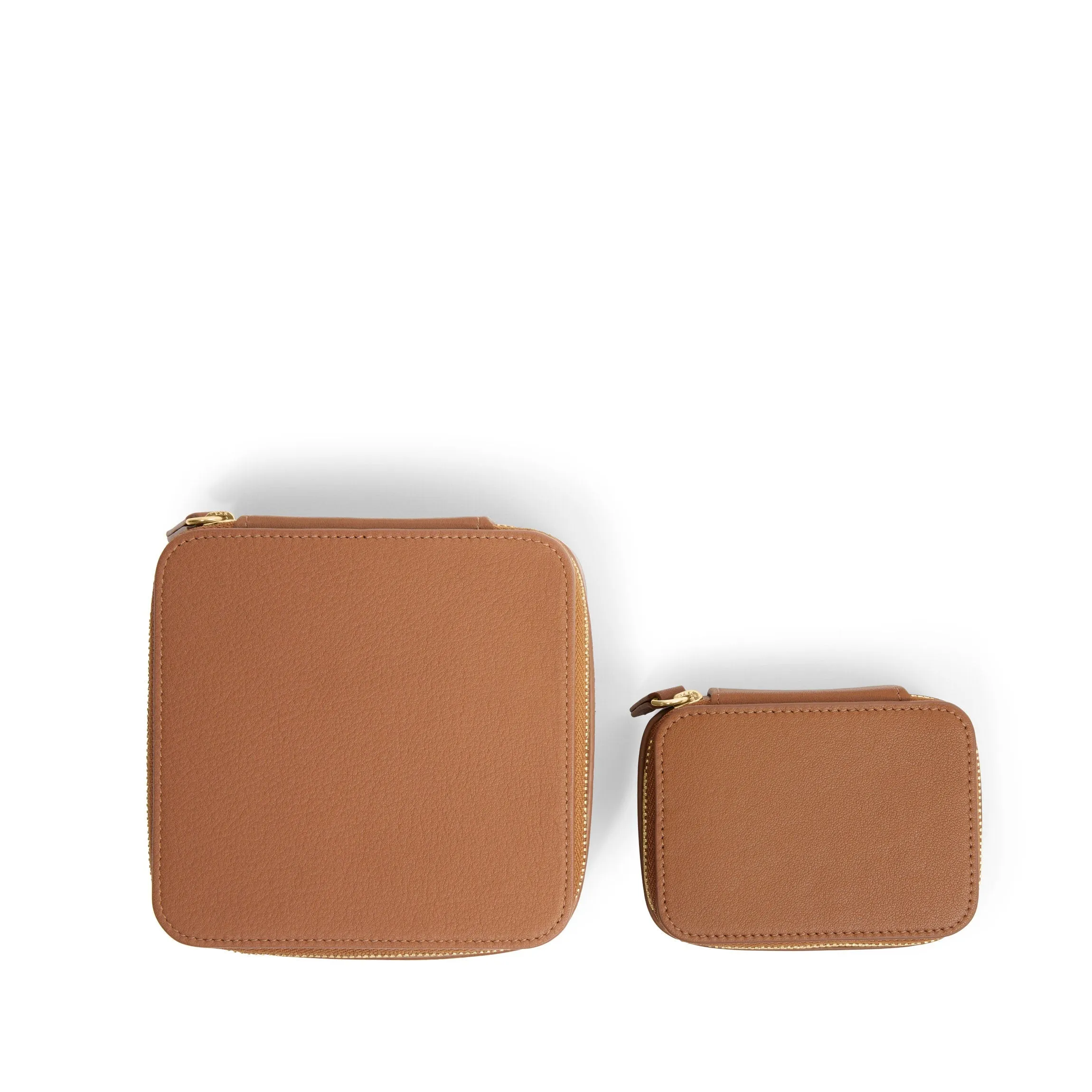 Jewelry Organizer Set Cognac
