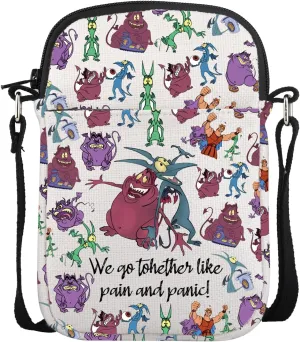 JNIAP Pain And Panic Crossbody Bag Cartoon Movies Characters Lover Gift For Best Friends