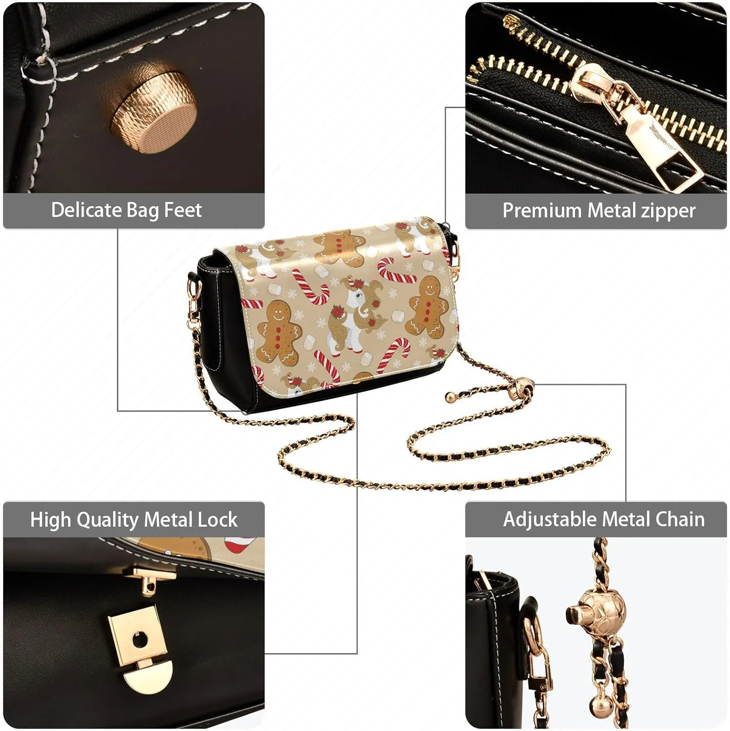 Joko Ivery Crossbody Bags for Women Leather Purse Shoulder Bag Handbag for Daily