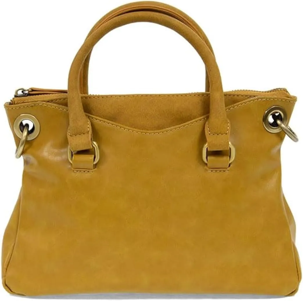 Joy Susan Stella Mini Convertible Satchel Suede Trim