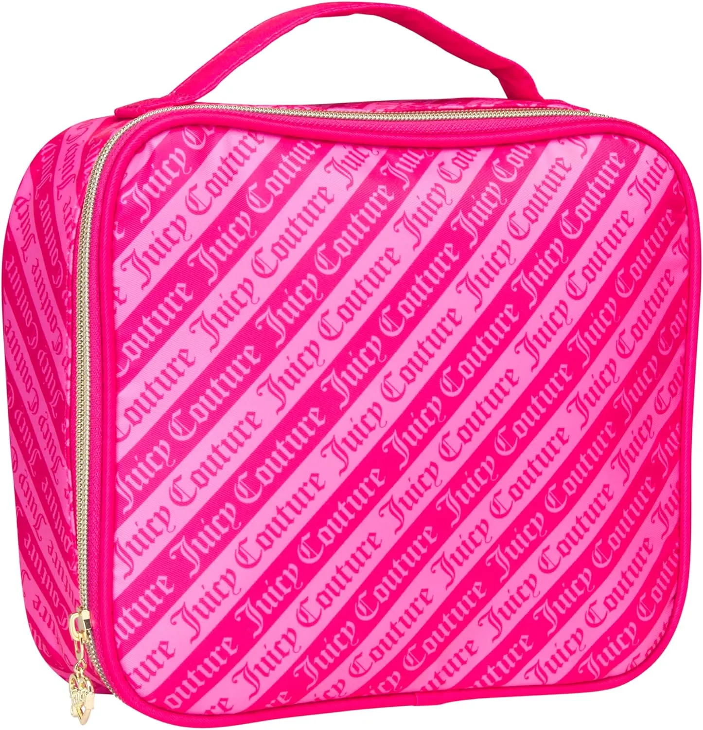 Juicy Couture Women's Cosmetic Bag - Makeup and Toiletries Travel Organizer, Compartments, Size One Size, Pink