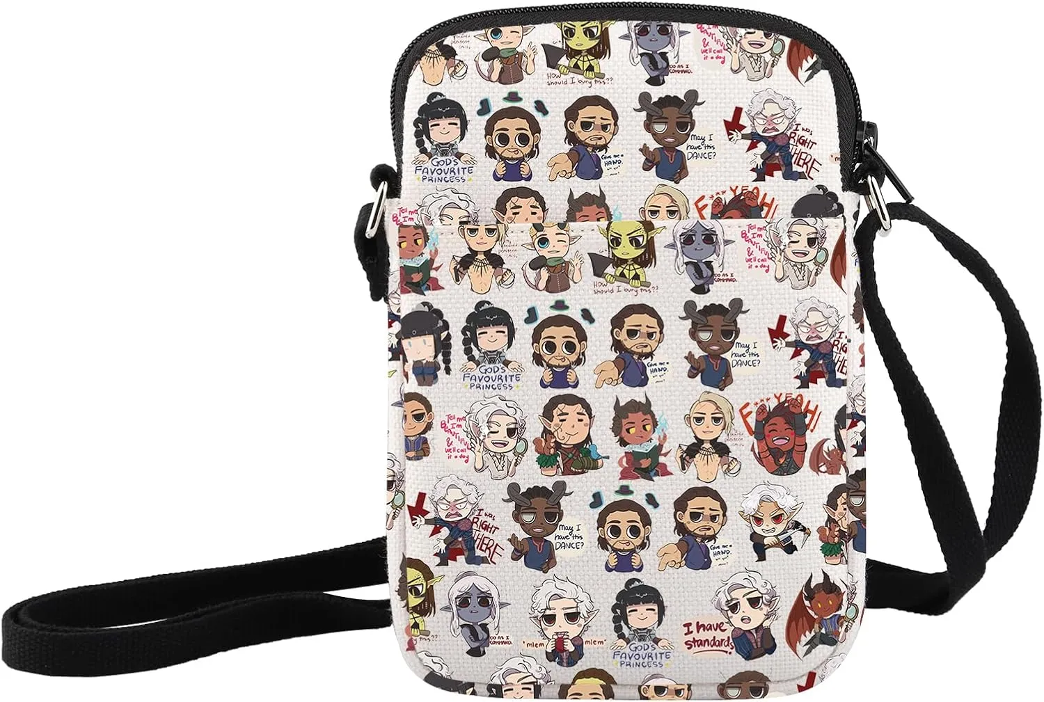 JXGZSO BG3 Characters Inspired Crossbody Bag - Vedio Game Fan Gift