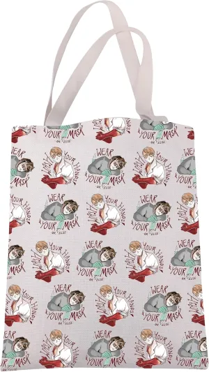 JXGZSO Thriller TV Show Inspired Tote Bag Horror Film Lover Gift Cannibal Shoulder Bag Spooky Themed Gift