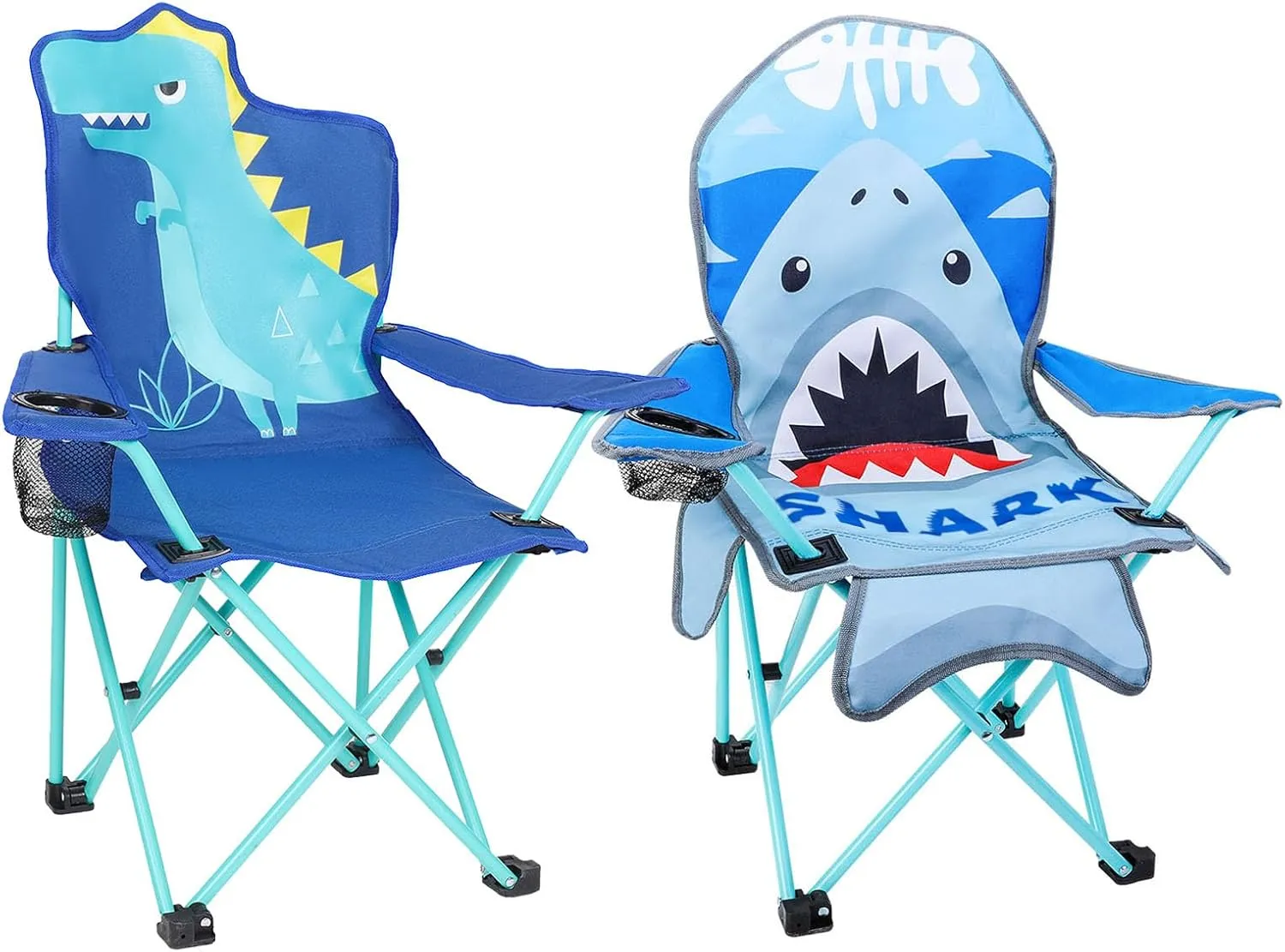KABOER Kids Outdoor Folding Lawn and Camping Chair with Cup Holder and Carrying Bag, Children's Camping Chairs