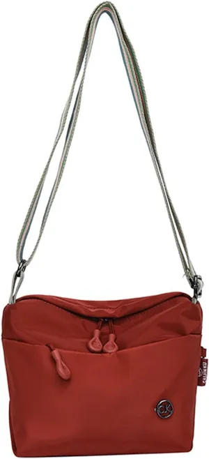 KARRESLY Nylon Crossbody Shoulder Bag Compact Casual Waterproof Sling Purse Crescent Bag with Adjustable Strap