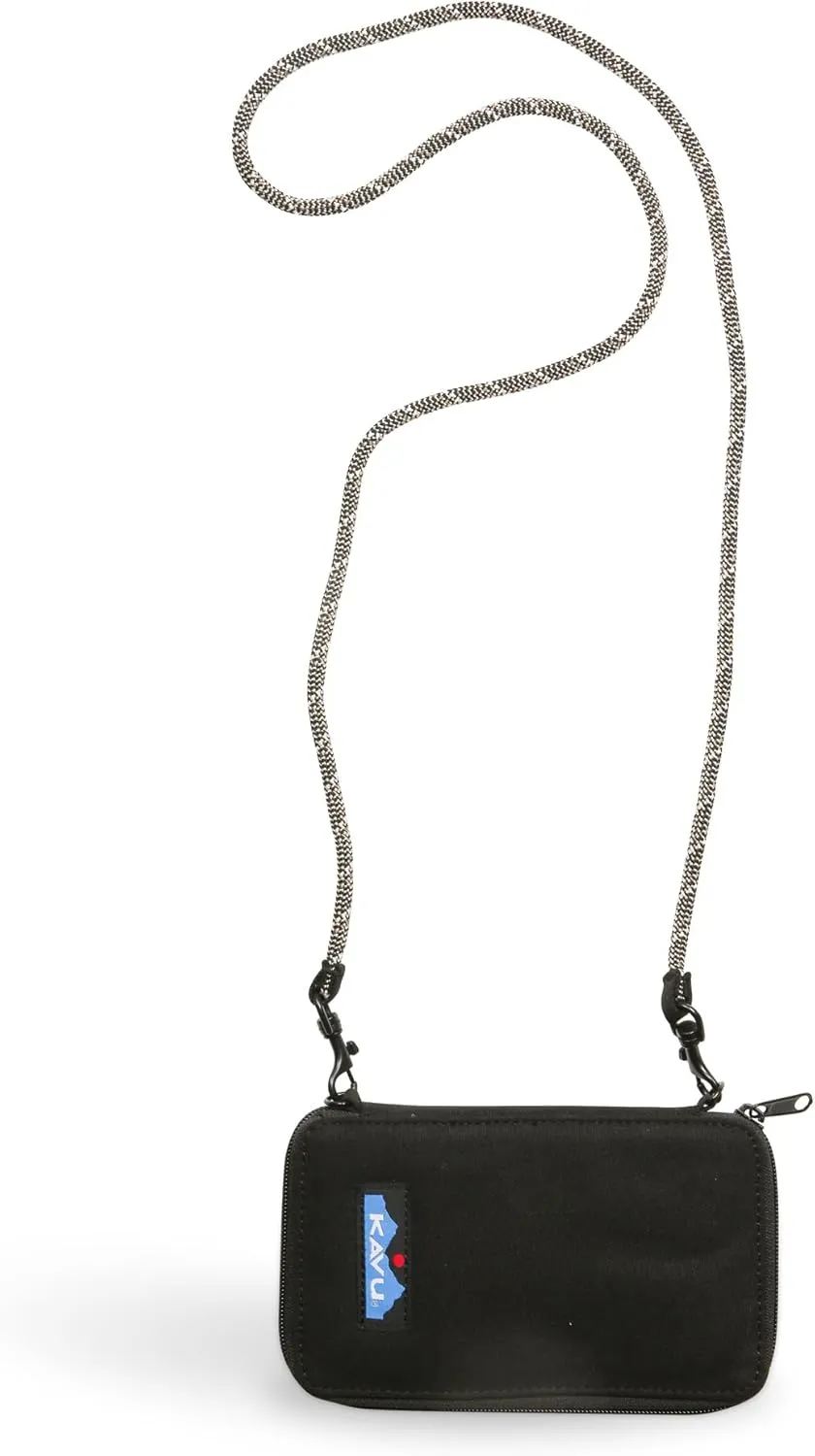 KAVU Go Time Bi-Fold Crossbody Wallet with Rope Strap