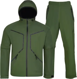 K.E.J. Golf Rain Jacket Waterproof Rain Suits for Men Performance Golf Rain Gear Lightweight Jacket and Pants for All Sports
