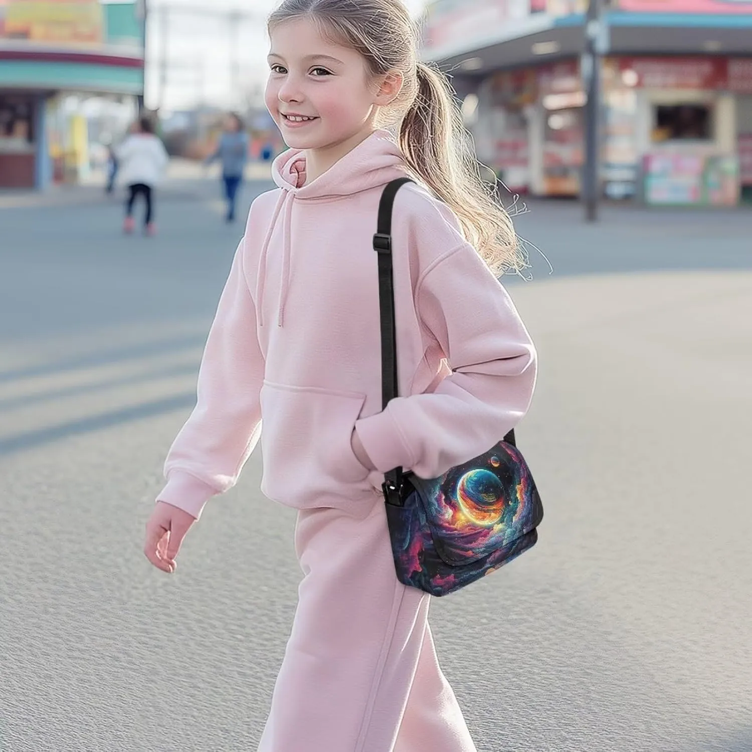 Kids Crossbody Bag for Girls Small Shoulder Bag for Kids Crossbody Handbags with Adjustable Strap for Travel