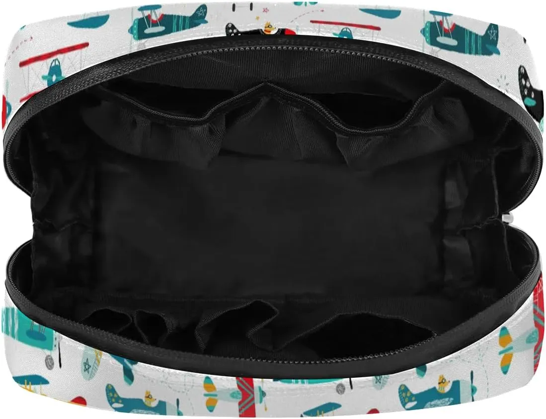Kids Toiletry Bag for Boys, Cute Small Airplane Wash Bag for Teens Boys Waterproof Cosmetic Weekender Bag Toddler Traveling Toiletries