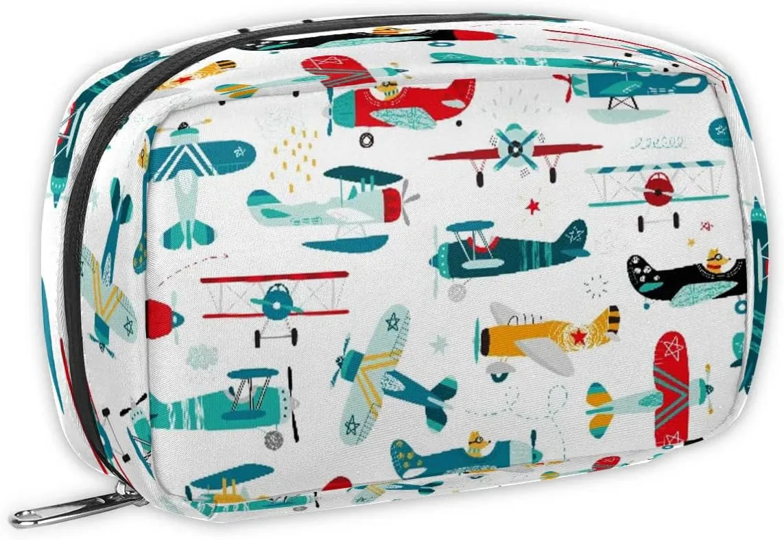 Kids Toiletry Bag for Boys, Cute Small Airplane Wash Bag for Teens Boys Waterproof Cosmetic Weekender Bag Toddler Traveling Toiletries