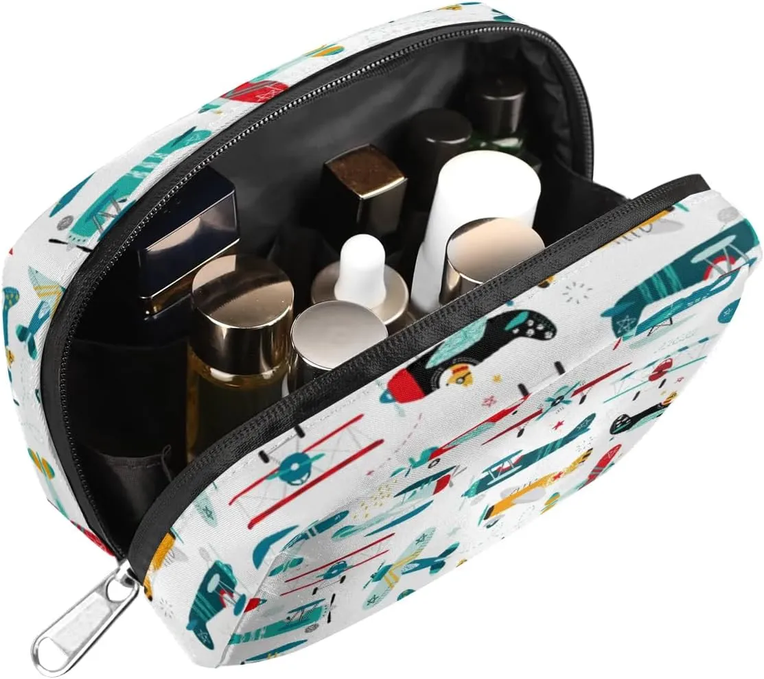 Kids Toiletry Bag for Boys, Cute Small Airplane Wash Bag for Teens Boys Waterproof Cosmetic Weekender Bag Toddler Traveling Toiletries