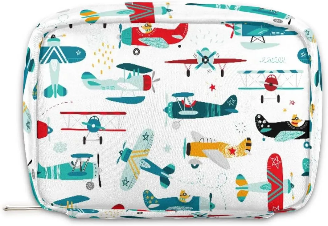 Kids Toiletry Bag for Boys, Cute Small Airplane Wash Bag for Teens Boys Waterproof Cosmetic Weekender Bag Toddler Traveling Toiletries