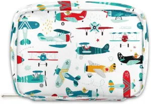 Kids Toiletry Bag for Boys, Cute Small Airplane Wash Bag for Teens Boys Waterproof Cosmetic Weekender Bag Toddler Traveling Toiletries