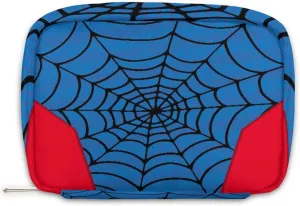 Kids Toiletry Bag for Boys, Cute Small Blue Spider Web Wash Bag for Teens Boys Waterproof Cosmetic Weekender Bag Toddler Traveling Toiletries