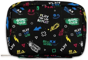 Kids Toiletry Bag for Boys, Cute Small Play Eat Win Wash Bag for Little Young Boys Waterproof Cosmetic Weekender Bag Toddler Traveling Toiletries