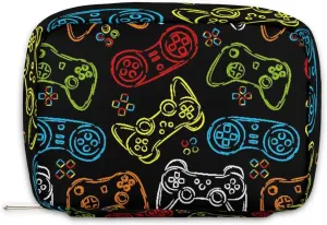 Kids Toiletry Bag for Boys, Cute Small Wash Bag for Little Young Boys Waterproof Cosmetic Weekender Bag Toddler Traveling Toiletries, Gamer Gamepad
