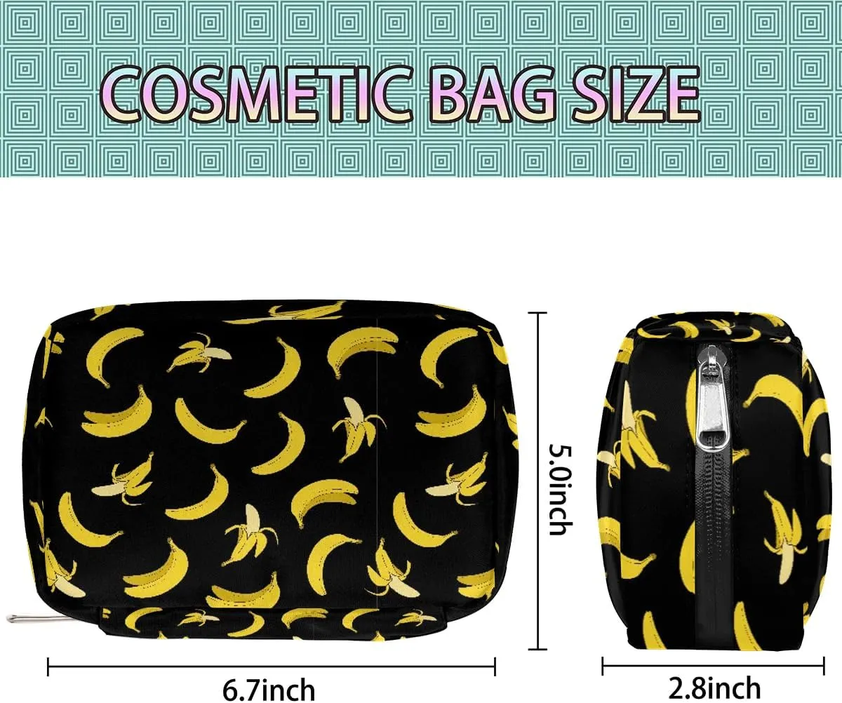 Kids Toiletry Bag for Boys, Cute Small Yellow Banana Wash Bag for Little Young Boys Waterproof Cosmetic Weekender Bag Toddler Traveling Toiletries