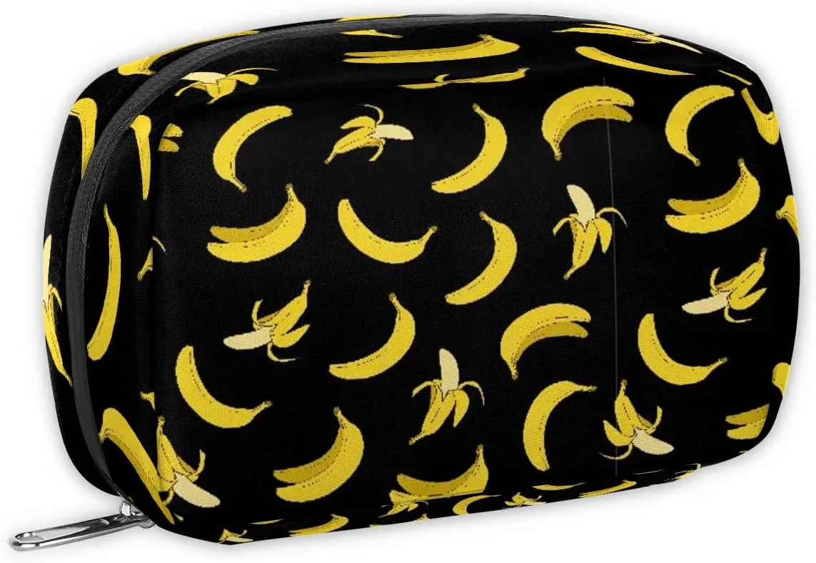 Kids Toiletry Bag for Boys, Cute Small Yellow Banana Wash Bag for Little Young Boys Waterproof Cosmetic Weekender Bag Toddler Traveling Toiletries