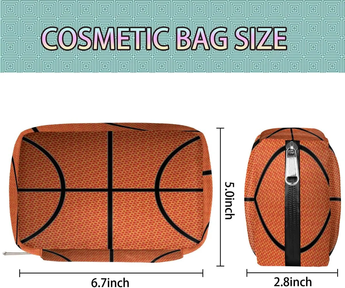 Kids Toiletry Bag for Boys, Small Cute Basketball Sport Wash Bag for Little Young Boys Waterproof Cosmetic Weekender Bag Toddler Traveling Toiletries
