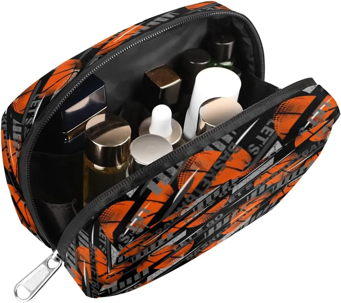 Kids Toiletry Bag for Boys, Small Cute Basketball Sports Wash Bag for Little Young Boys Waterproof Cosmetic Weekender Bag Toddler Traveling Toiletries