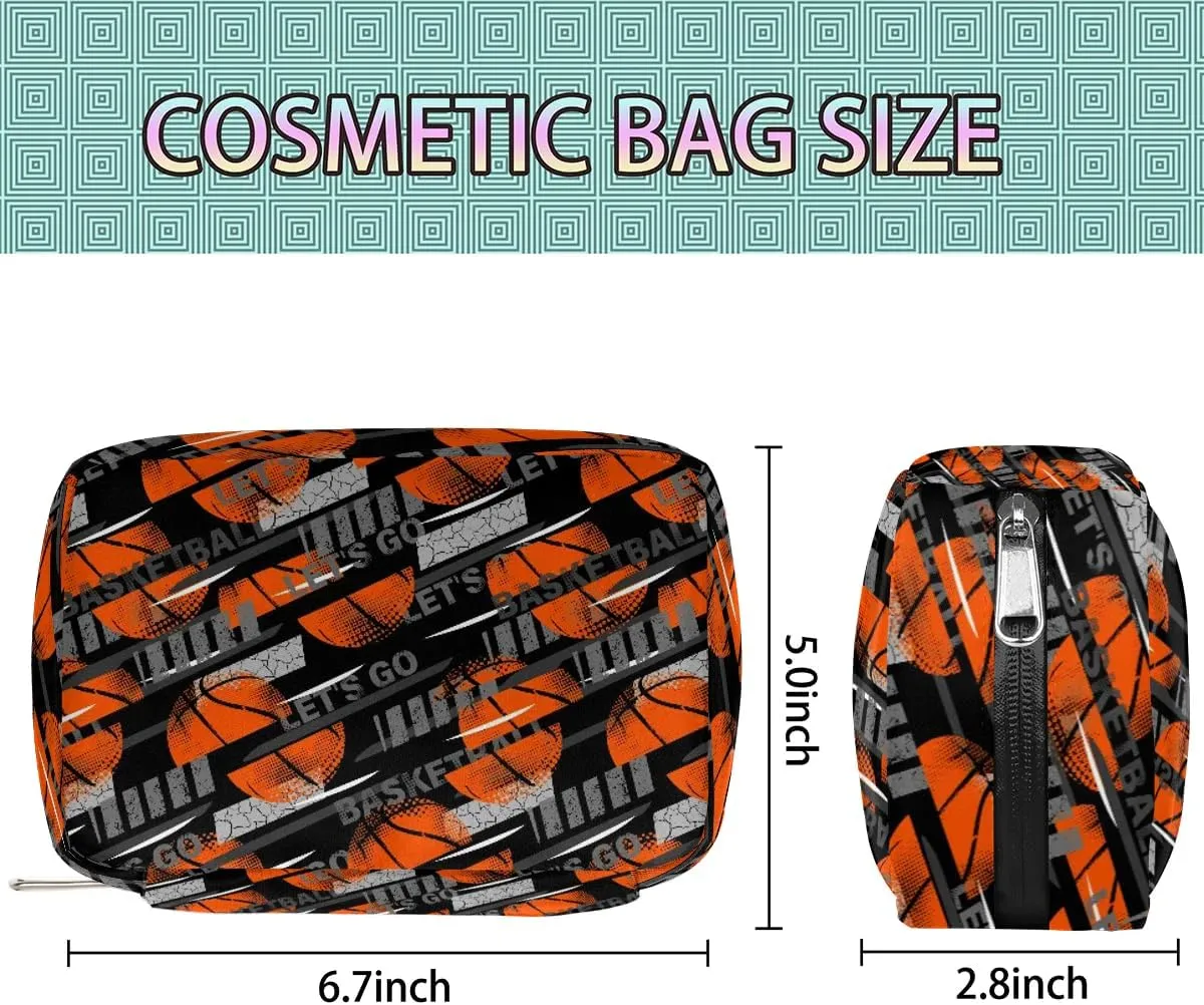 Kids Toiletry Bag for Boys, Small Cute Basketball Sports Wash Bag for Little Young Boys Waterproof Cosmetic Weekender Bag Toddler Traveling Toiletries