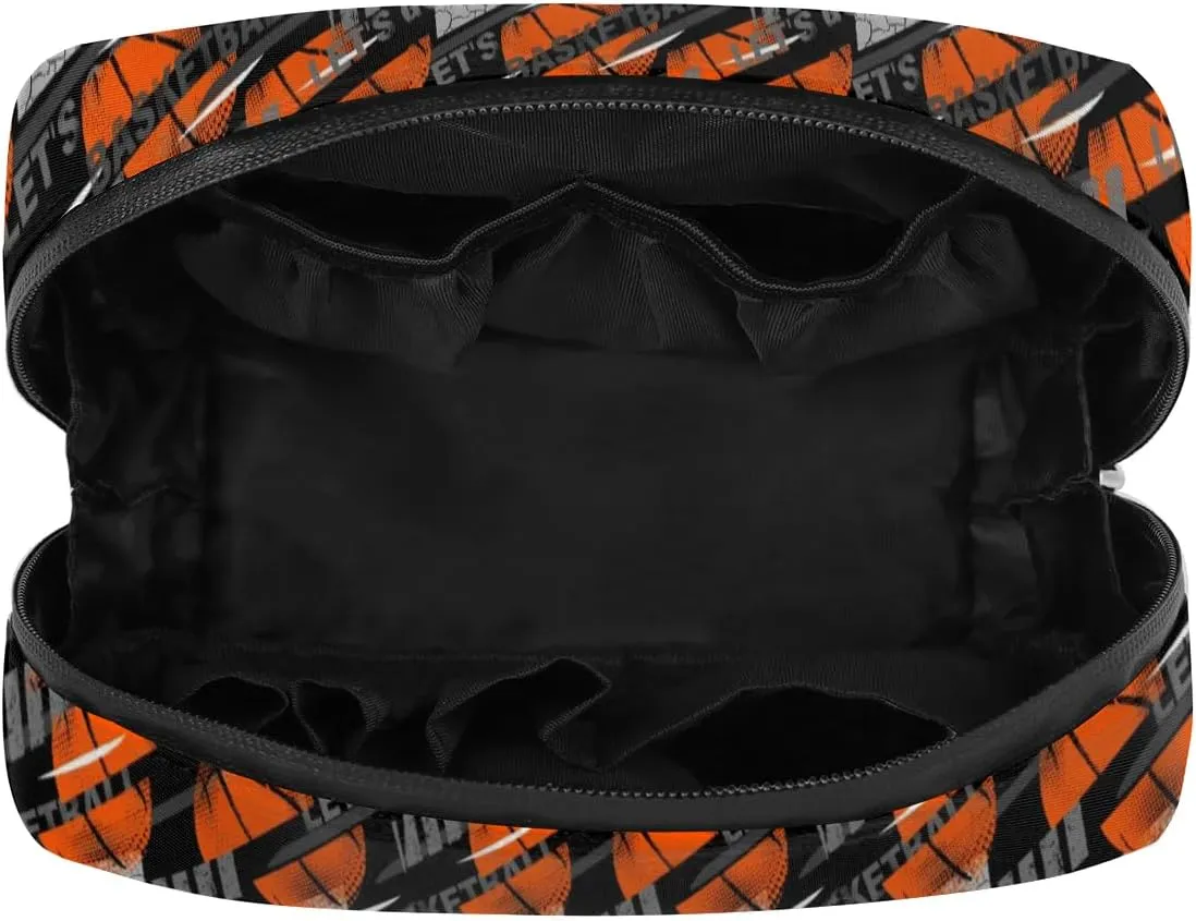 Kids Toiletry Bag for Boys, Small Cute Basketball Sports Wash Bag for Little Young Boys Waterproof Cosmetic Weekender Bag Toddler Traveling Toiletries