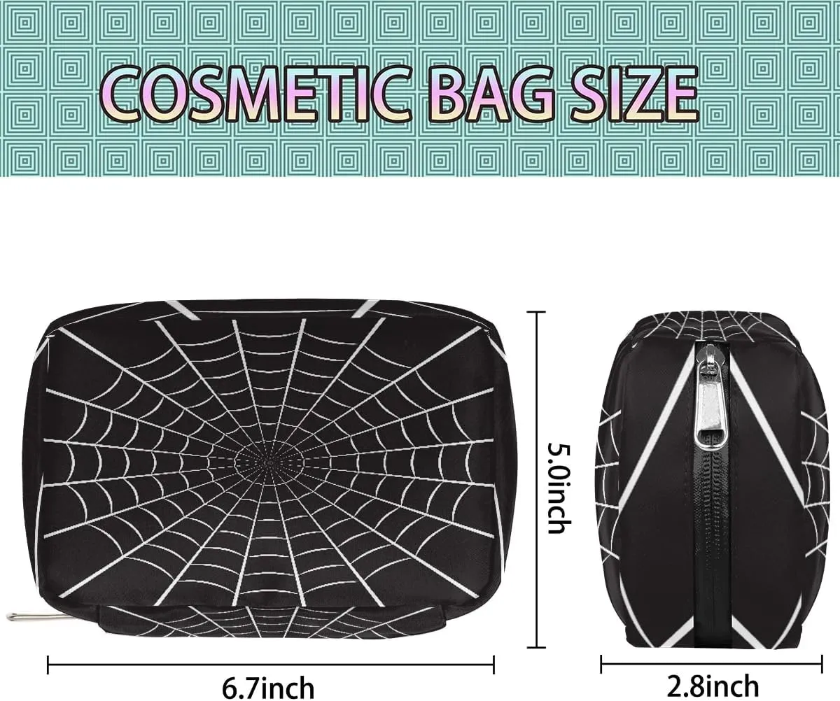 Kids Toiletry Bag for Boys, Small Cute Black Spider Wash Bag for Little Young Boys Waterproof Cosmetic Weekender Bag Toddler Traveling Toiletries