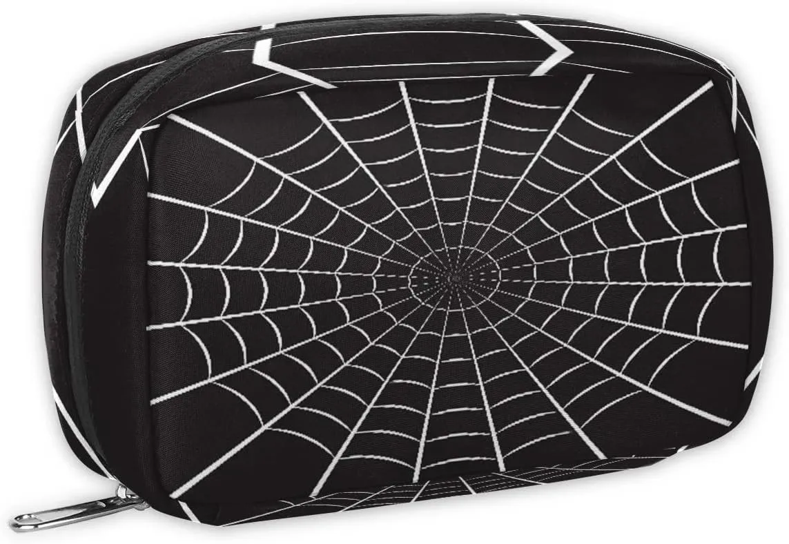 Kids Toiletry Bag for Boys, Small Cute Black Spider Wash Bag for Little Young Boys Waterproof Cosmetic Weekender Bag Toddler Traveling Toiletries