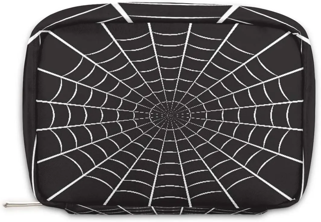 Kids Toiletry Bag for Boys, Small Cute Black Spider Wash Bag for Little Young Boys Waterproof Cosmetic Weekender Bag Toddler Traveling Toiletries