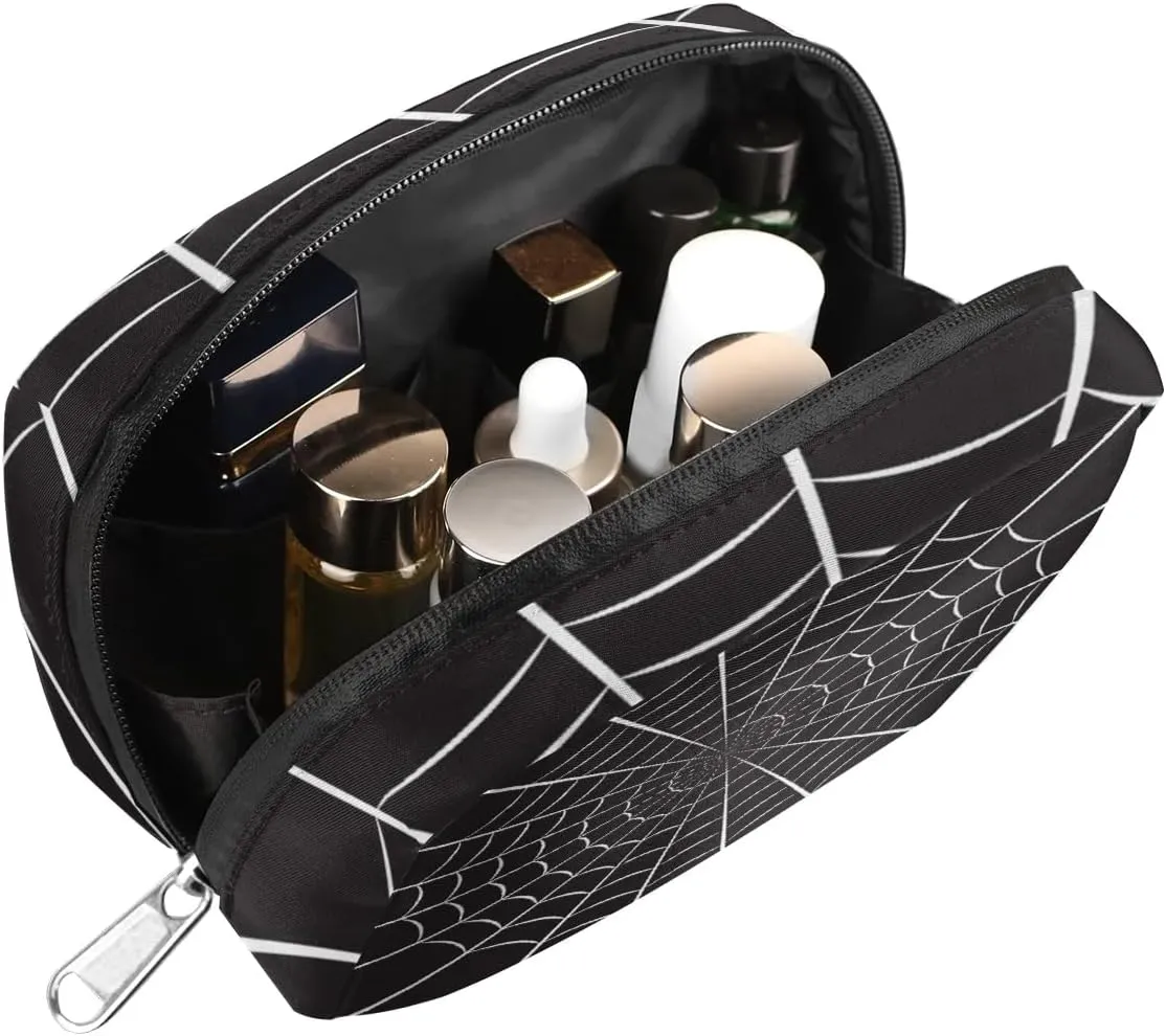 Kids Toiletry Bag for Boys, Small Cute Black Spider Wash Bag for Little Young Boys Waterproof Cosmetic Weekender Bag Toddler Traveling Toiletries