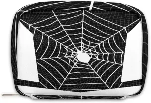 Kids Toiletry Bag for Boys, Small Cute Black Spider Web Wash Bag for Little Young Boys Waterproof Cosmetic Weekender Bag Toddler Traveling Toiletries