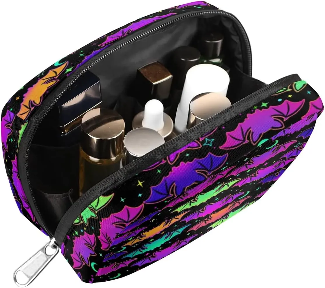 Kids Toiletry Bag for Boys, Small Cute Halloween Bat Wash Bag for Little Young Boys Waterproof Cosmetic Weekender Bag Toddler Traveling Toiletries