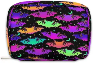 Kids Toiletry Bag for Boys, Small Cute Halloween Bat Wash Bag for Little Young Boys Waterproof Cosmetic Weekender Bag Toddler Traveling Toiletries