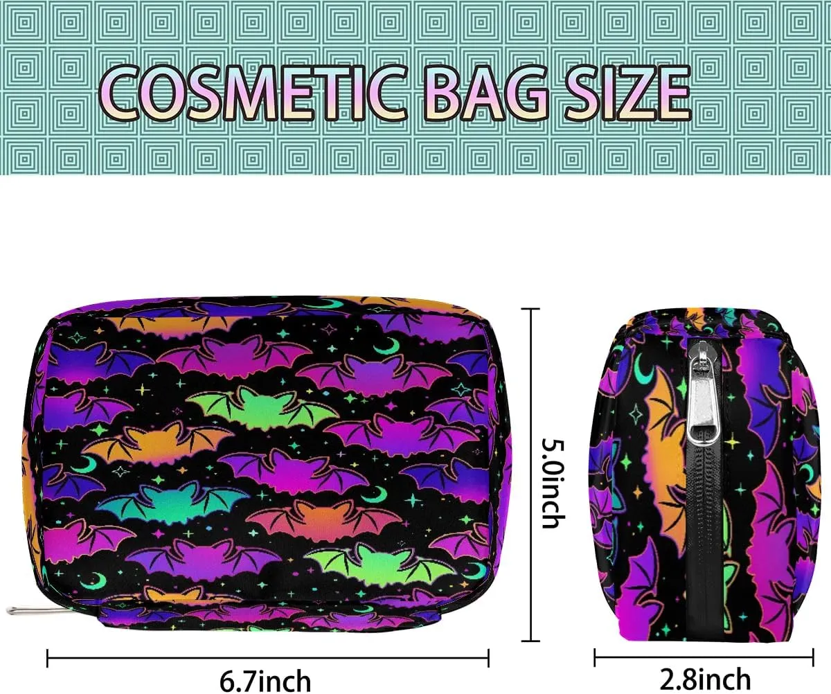 Kids Toiletry Bag for Boys, Small Cute Halloween Bat Wash Bag for Little Young Boys Waterproof Cosmetic Weekender Bag Toddler Traveling Toiletries
