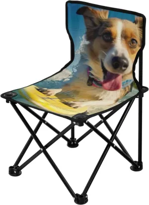 Kigai Folding Camping Chair Heavy Duty Chair Ultralight Compact Portable Beach Chair for Outdoor Camp, Hiking, Travel, Beach, Sporting Event and Picnic, Colorful Pattern