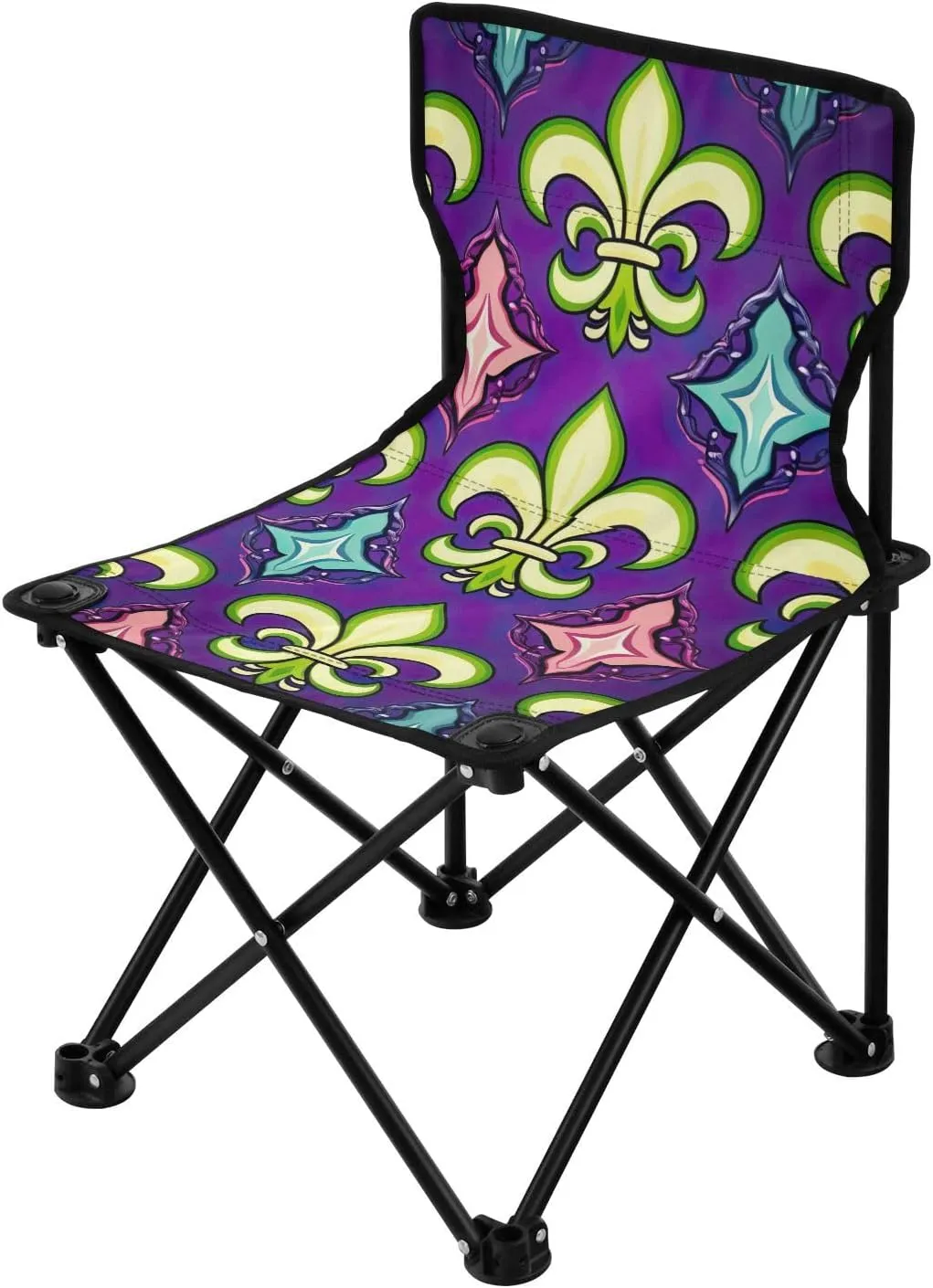 Kigai Folding Camping Chair Heavy Duty Chair Ultralight Compact Portable Beach Chair for Outdoor Camp, Hiking, Travel, Beach, Sporting Event and Picnic, Feather Pattern