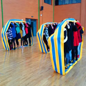 KINDEN Teamwork Games Group Learning Activity Fun Playing Run Mat for Kids and Adults Field Day Game