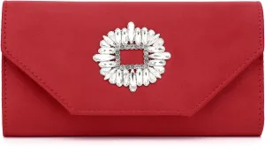 Labair Clutch Purses for Women Evening Wedding Party Cocktail Prom Suede Handbag Crossbody Shoulder Bag