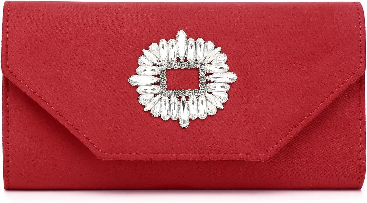 Labair Clutch Purses for Women Evening Wedding Party Cocktail Prom Suede Handbag Crossbody Shoulder Bag
