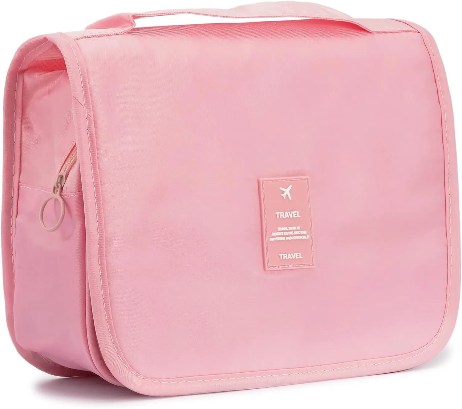 L&FY Multifunction Portable Travel Toiletry Bag Cosmetic Makeup Pouch Toiletry Case Wash Organizer (Pink)