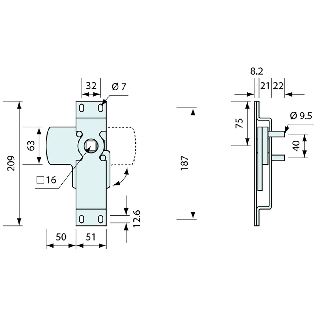 Latch Heavy Duty 209mm