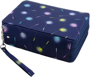 Lbxgap Portable Colored 184 Slots Pencil case Organizer with Printing Pattern for Watercolor Pens or Markers, Pencil Case Organizer for Artist