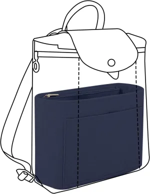 Lckaey Bag Organizer for Le Pliage Backpack - Felt Knapsack Purse Insert - Y083 Blue