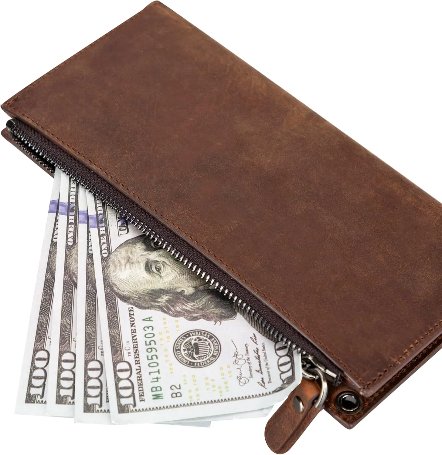 Leather Crossbody Wallet with Strap, Genuine Leather Crossbody Cell Phone Purse, Handbag