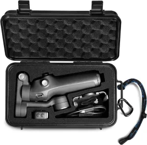 Lekufee Travel Waterproof Hard Case for DJI Osmo Mobile 7P / 7 Gimbal Stabilizer and Accessories(Case & Bag Only)