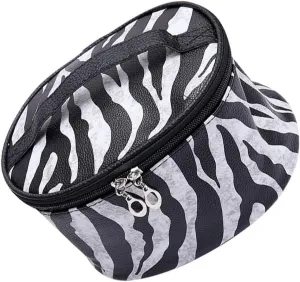 Leopard Print Pu Handbag Toiletry Bag Stand-up Feature Makeup Pouch for Travel Wash Pouch for Men Women for Friends/family
