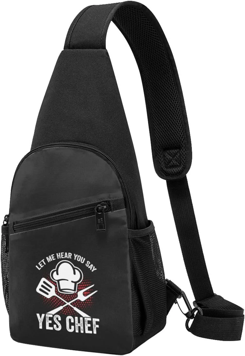 Let Me Hear You Say Yes Chef Unisex Chest Bag Lightweight Crossbody Shoulder Bag Travel Pocket