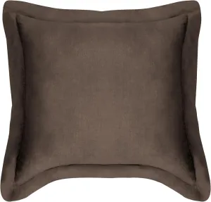 Levtex Home - 100% Linen - Euro Sham - Washed Linen - Cocoa - Sham Size (26 x 26in.)
