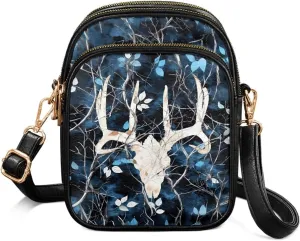 Lightweight Crossbody Bag with Adjustable Strapfor Women Ladies with Three Compartment