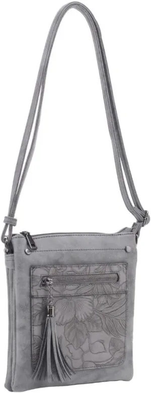Liz Soto Sara Womens Crossbody Purse - PU Vegan Leather Trendy Shoulder Bag For Women, Small Leather Crossbody Bags